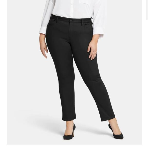 NYDJ Sheri slim jeans plus size black 28W - Picture 2 of 4